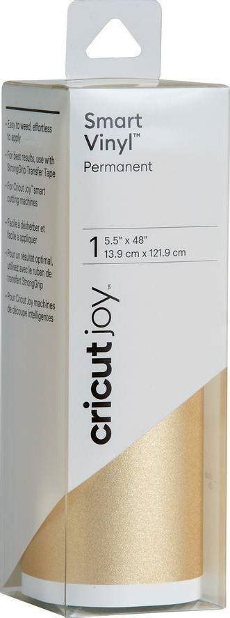 Cricut Joy Smart Vinyl Permanent 14x122cm (Gold); Auto-loads for continuous cuts without a cutting mat; Permanent adhesive lasts up to 3 years; For Cricut Joy™